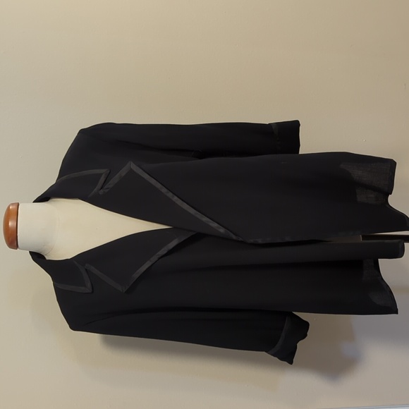 YSL black dressy wool open jacket size 44 - Picture 3 of 10